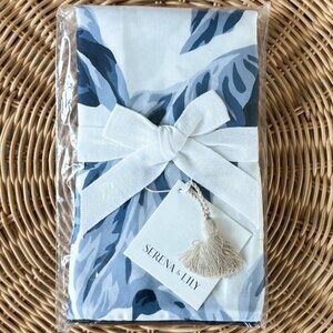 NEW Serena & Lily Verano Euro Pillow Sham-Navy Blue